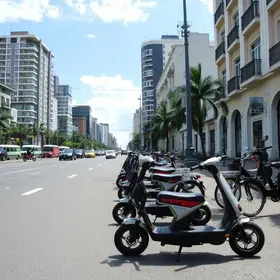 bicicletas e patinetes elétricos